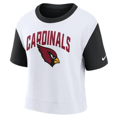 Arizona Cardinals Women's High Hip Fashion T-Shirt Black/White | Nike for Sale