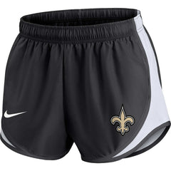 New Orleans Saints Women's Plus Size Tempo Shorts Black | Nike for Sale