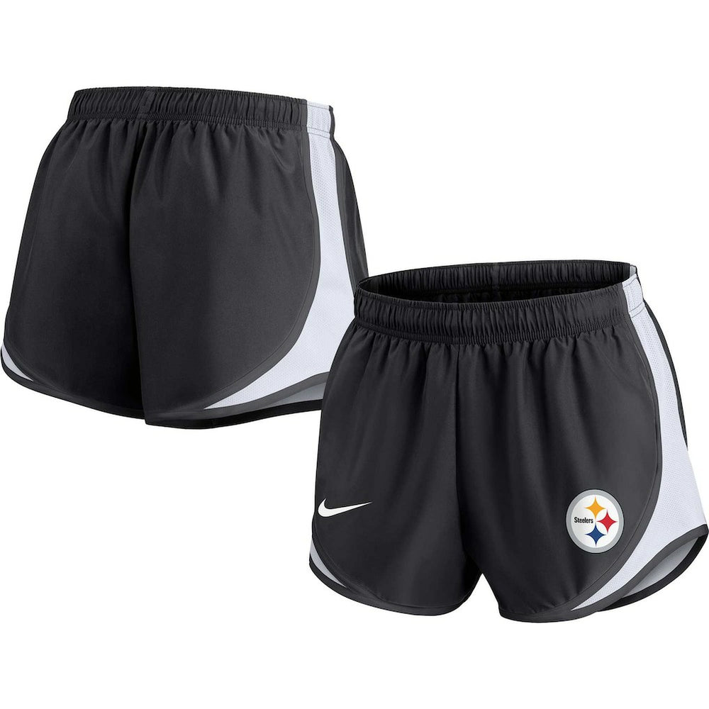 Pittsburgh Steelers Women's Performance Tempo Shorts Black | Nike for Sale