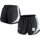 Pittsburgh Steelers Women's Performance Tempo Shorts Black | Nike for Sale