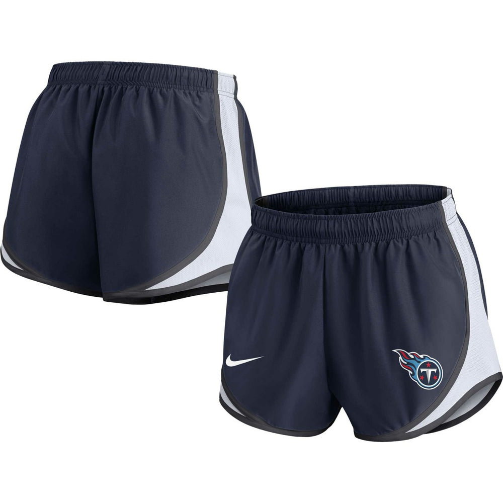 Tennessee Titans Women's Performance Tempo Shorts Navy | Nike for Sale
