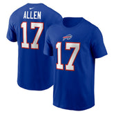 Josh Allen Buffalo Bills Player Name & Number T-Shirt Royal | Nike for Sale