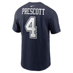 Dak Prescott Dallas Cowboys Player Name & Number T-Shirt Navy | Nike for Sale