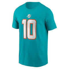 Tyreek Hill Miami Dolphins Player Name & Number T-Shirt Aqua | Nike for Sale
