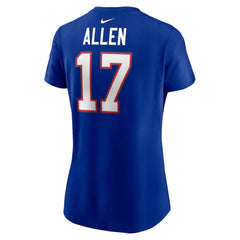 Josh Allen Buffalo Bills Women's Player Name & Number T-Shirt Royal | Nike for Sale