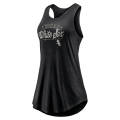 Chicago White Sox Fanatics Women's Simplicity Swing Racerback Scoop Neck Tank Top - MLB