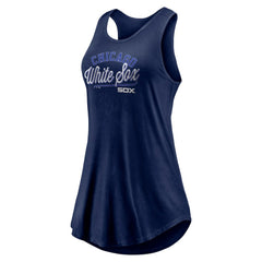 Chicago White Sox Fanatics Women's Simplicity Swing Racerback Scoop Neck Tank Top - MLB