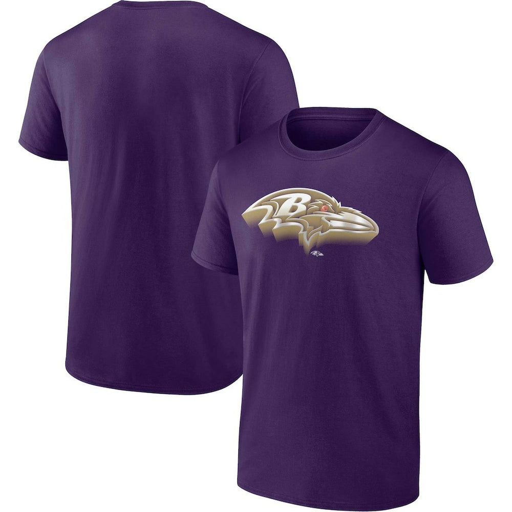 Baltimore Ravens Chrome Dimension T-Shirt Purple | Fanatics