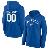 Los Angeles Dodgers Women's Personalized Cooperstown Collection Winning Streak Pullover Hoodie - MLB