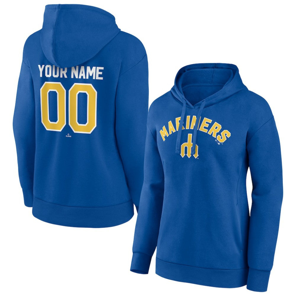 Seattle Mariners Women's Personalized Cooperstown Collection Winning Streak Pullover Hoodie - MLB