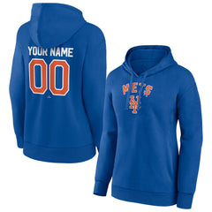 New York Mets Women's Personalized Team Winning Streak Pullover Hoodie - MLB