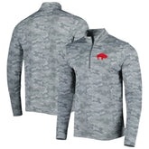 Buffalo Bills Antigua Brigade Throwback Quarter-Zip Top Gray | NFL