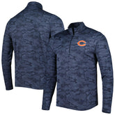 Chicago Bears Antigua Brigade Quarter-Zip Sweatshirt Navy | NFL