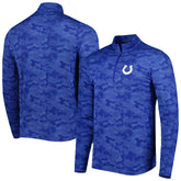 Indianapolis Colts Antigua Brigade Quarter-Zip Sweatshirt Royal | NFL