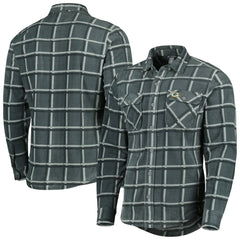 Green Bay Packers Antigua Industry Flannel Button-Up Shirt Jacket Gray | NFL