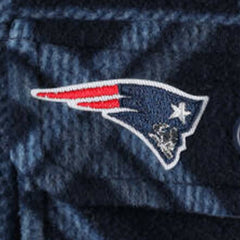 New England Patriots Antigua Industry Flannel Button-Up Shirt Jacket Navy | NFL