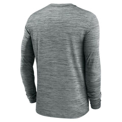 Cleveland Browns Sideline Team Velocity Performance Long Sleeve T-Shirt Heather Gray | Nike for Sale