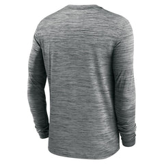 Los Angeles Rams Sideline Team Velocity Performance Long Sleeve T-Shirt Heather Gray | Nike for Sale