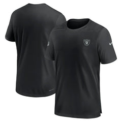 Las Vegas Raiders Sideline Coach Performance T-Shirt Black | Nike for Sale