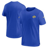 Los Angeles Rams Sideline Coach Performance T-Shirt Royal | Nike for Sale