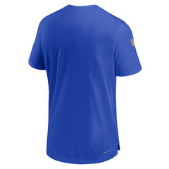 Los Angeles Rams Sideline Coach Performance T-Shirt Royal | Nike for Sale
