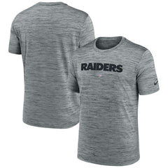 Las Vegas Raiders Velocity Performance T-Shirt Gray | Nike for Sale