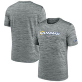 Los Angeles Rams Velocity Performance T-Shirt Gray | Nike for Sale