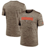 Cleveland Browns Velocity Performance T-Shirt Brown | Nike for Sale