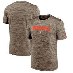 Cleveland Browns Velocity Performance T-Shirt Brown | Nike for Sale