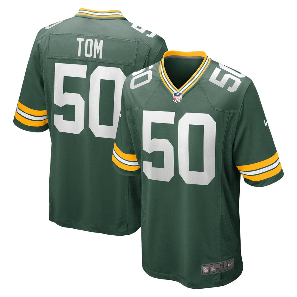 Zach Tom Green Bay Packers Game Player Jersey Green | Nike for Sale