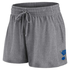 St. Louis Blues Fanatics Women's Script T-Shirt & Shorts Set - Blue/Gray - NHL
