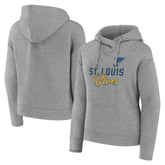 St. Louis Blues Fanatics Women's Script Favorite Pullover Hoodie - Heather Gray - NHL