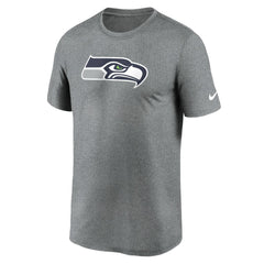 Seattle Seahawks Primetime Legend Logo Performance T-Shirt Heather Charcoal | Nike for Sale