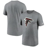 Atlanta Falcons Primetime Legend Logo Performance T-Shirt Heather Charcoal | Nike for Sale