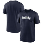Seattle Seahawks Primetime Legend Logo Performance T-Shirt College Navy | Nike for Sale
