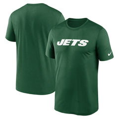 New York Jets Legend Wordmark Performance T-Shirt Green | Nike for Sale