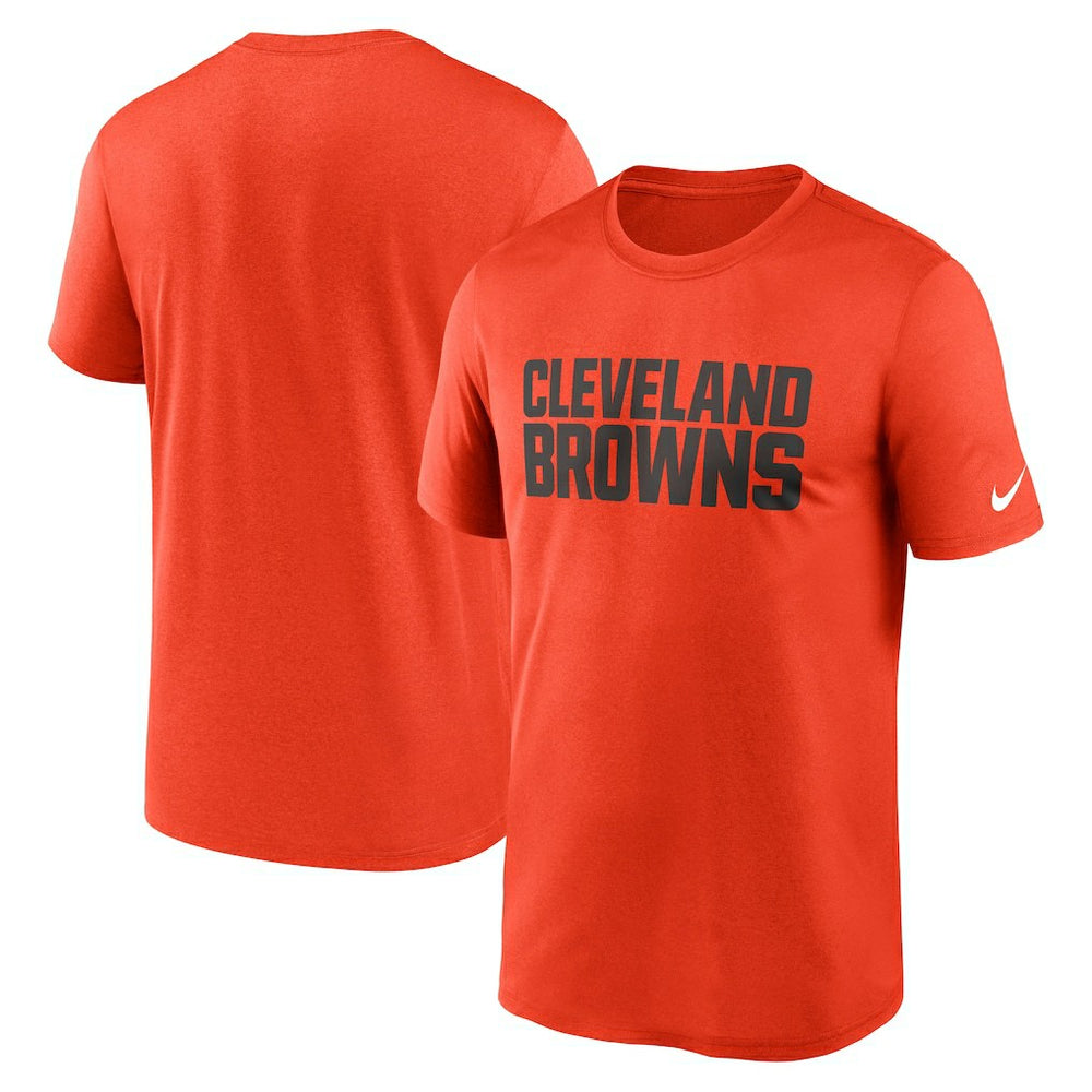 Cleveland Browns Legend Wordmark Performance T-Shirt Orange | Nike for Sale