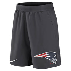 New England Patriots Stretch Performance Shorts Anthracite | Nike for Sale