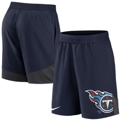 Tennessee Titans Stretch Performance Shorts Navy | Nike for Sale