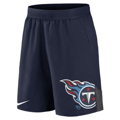 Tennessee Titans Stretch Performance Shorts Navy | Nike for Sale