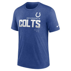 Indianapolis Colts Team Tri-Blend T-Shirt Heather Royal | Nike for Sale