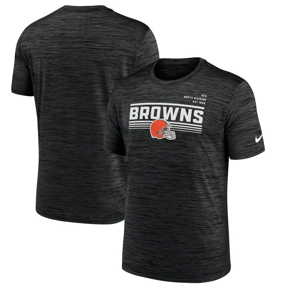 Cleveland Browns Yardline Velocity Performance T-Shirt Anthracite | Nike for Sale