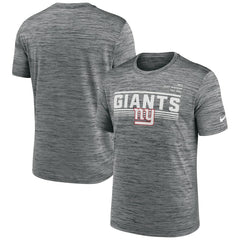 New York Giants Yardline Velocity Performance T-Shirt Gray | Nike for Sale