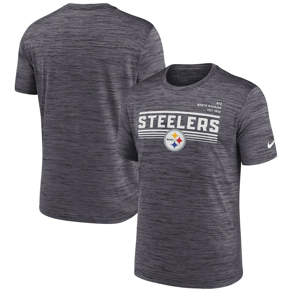 Pittsburgh Steelers Yardline Velocity Performance T-Shirt Anthracite | Nike for Sale