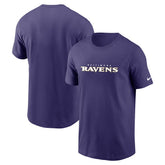 Baltimore Ravens Team Wordmark Essential T-Shirt Purple | Nike for Sale