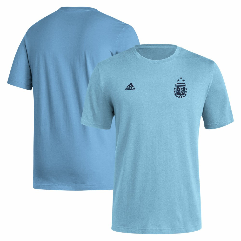 Argentina National Team Crest T-Shirt Light Blue | Adidas