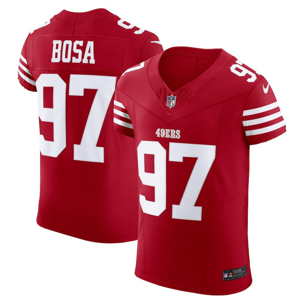 Nick Bosa San Francisco 49ers Vapor F.U.S.E. Elite Jersey Scarlet | Nike for Sale