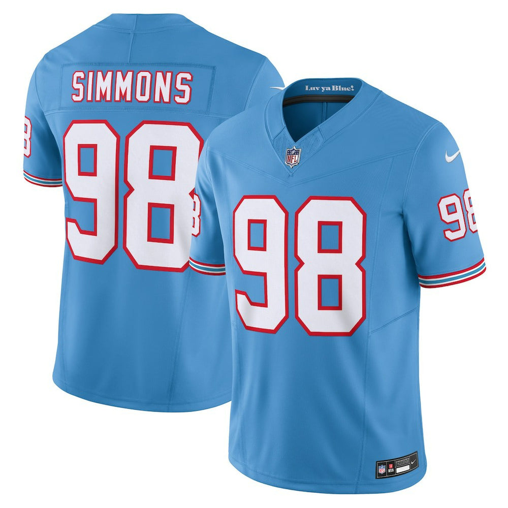 Jeffery Simmons Tennessee Titans Vapor F.U.S.E. Limited Jersey Light Blue | Nike for Sale