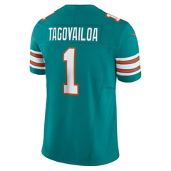 Tua Tagovailoa Miami Dolphins Vapor F.U.S.E. Limited Jersey Aqua | Nike for Sale