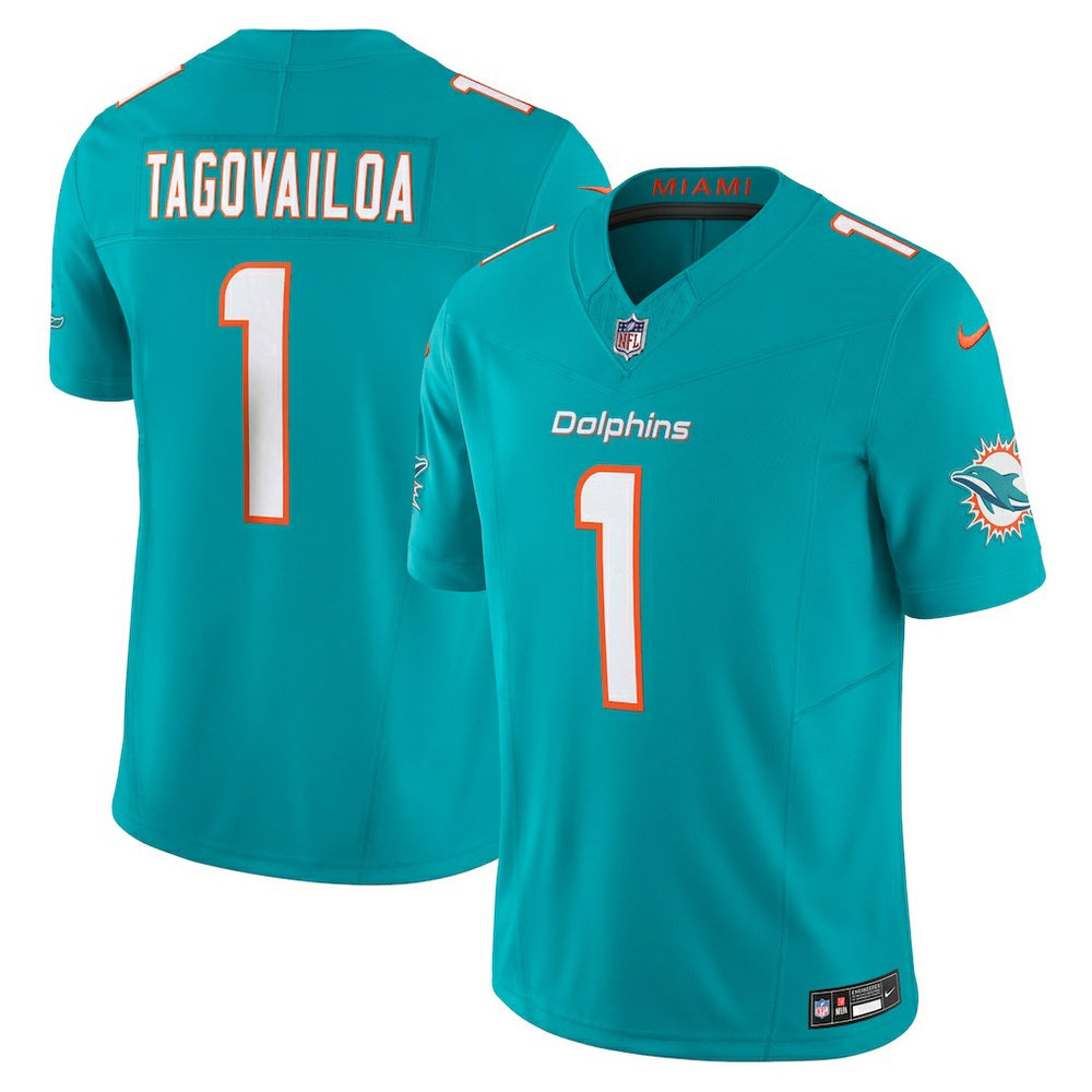 Tua Tagovailoa Miami Dolphins Vapor F.U.S.E. Limited Jersey Aqua | Nike for Sale